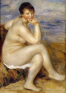 Bagnante seduto su una roccia, 1882